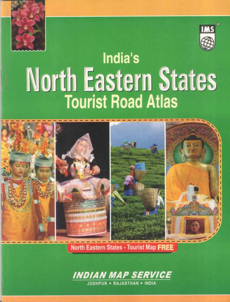 Indias-North-Eastern-States-Tourist-Road-Atlas-with-Free-Tourist-MAP