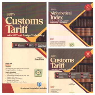 BDPs Customs Tariff With IGST and Foreign Trade Policy 53rd Edition In 3 Volumes