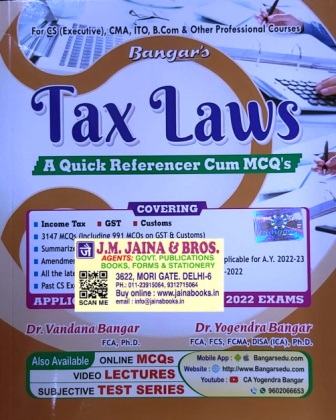Comprehensive-Guide-to-Tax-Laws-A-Quick-Referencer-Cum-MCQ's-for-CS-Executive-December-2022-Exam-New-Syllabus
