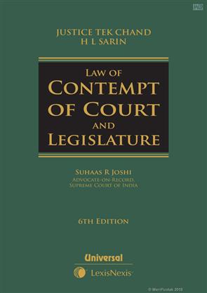 Law-of-Contempt-of-Court-and-Legislature-6th-Edition