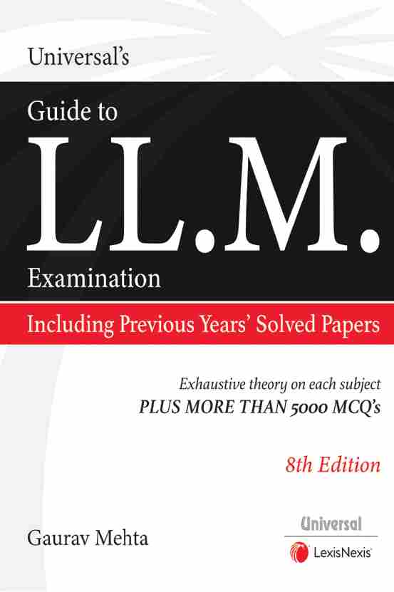 Universals-Guide-to-LL.-M.-Entrance-Examination,-Including-Previous-Years-Solved-Papers-8th-Edition