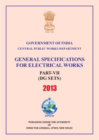 �CPWD-General-Specifications-For-Electrical-Works-Part-VII-DG-SETS